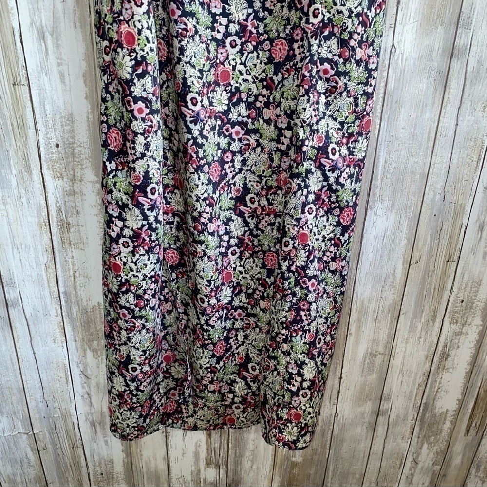 NWT Cinq à Sept Quin Floral Tie Midi Dress Size 6 - Picture 3 of 8